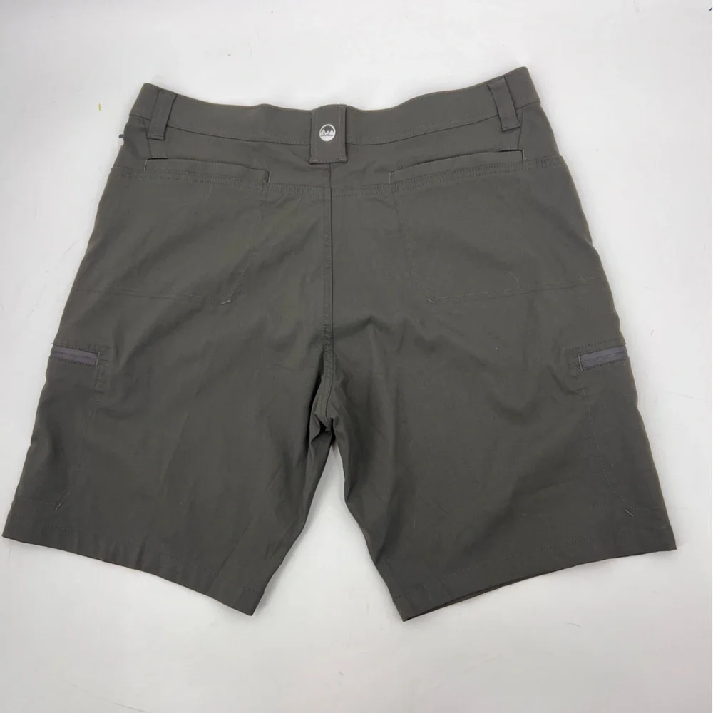 NWT’S Wrangler Outdoor Performance Zip Cargo Hiking olive Shorts UPF 50+ SZ 38
